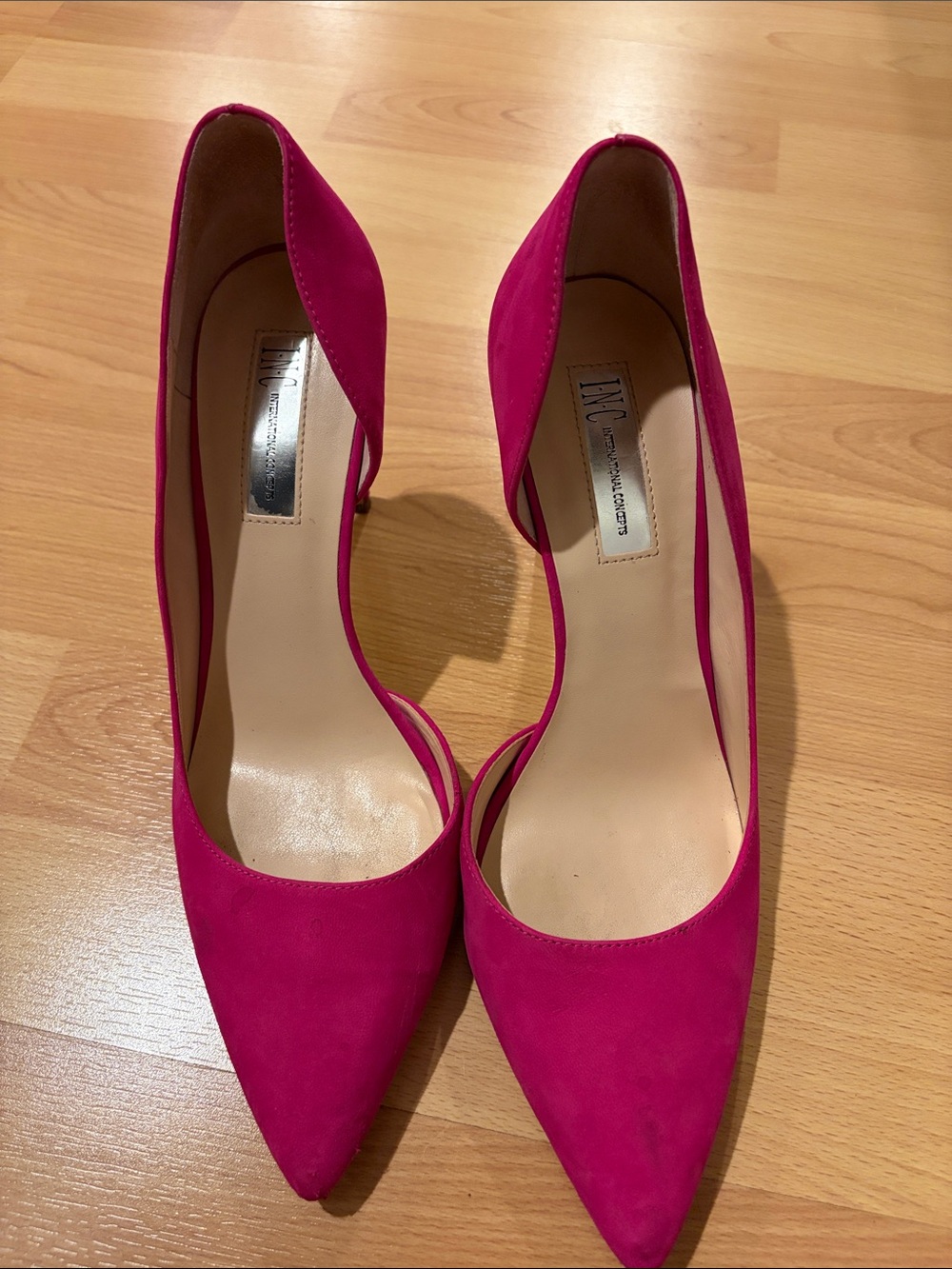 INC International Concepts Hot Pink Pointed D'Orsay Pumps